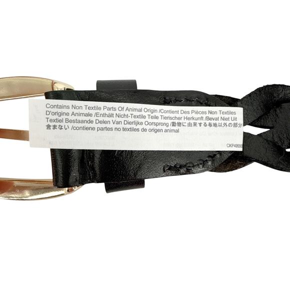 MADEWELL Braided Belt in True Black M-L - Picture 11 of 12